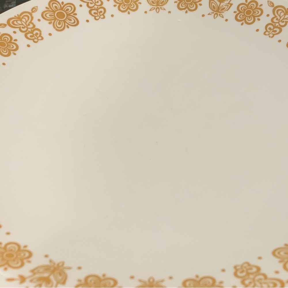 Vintage Corelle By Corning Butterfly Gold 10” Dinner Plates Set Of 5 - Picture 4 of 8